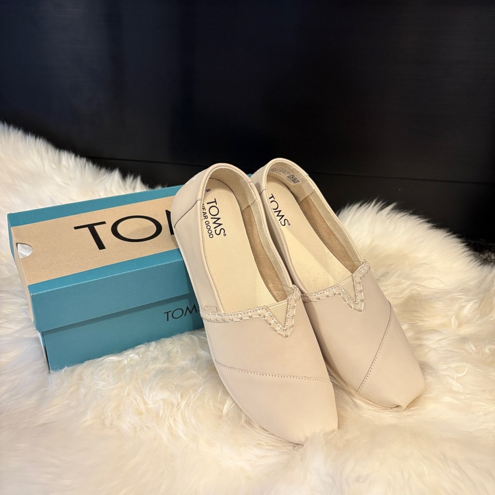 Toms Alpargata Fog Leather Flats